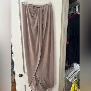 NBD Beige Maxi Skirt